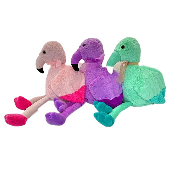 Flamingos Plush Ainmhithe Stuffed Le Súile Glitter